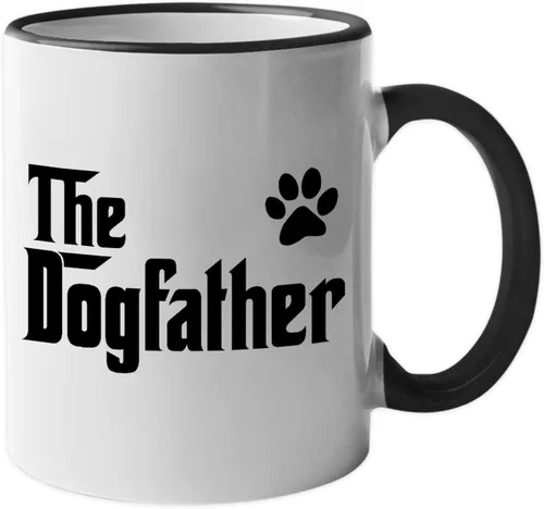 Miniatura 4 de Promotion & Beyond The Dogfather Tea Coffee Tazas de cerámica (blanco, 11 oz.) PB252