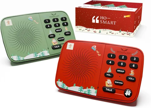 Miniatura 10 de Hosmart UltraSpeak - Intercomunicadores inalámbricos para el hogar, edición navideña, sistema de intercomunicación para uso doméstico