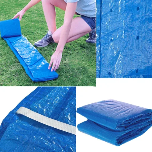 Miniatura 3 de Cubierta rectangular para piscina, 120 x 72 pulgadas/10 x 6 pies, cubiertas inflables para piscinas sobre el suelo, cubierta de piscina infantil a
