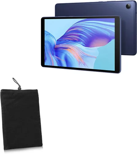 BoxWave Funda compatible con Honor Tablet X7, bolsa de terciopelo, funda de tela de terciopelo suave con cordón, color negro azabache