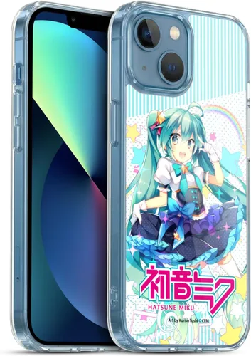 Miniatura 192 de Head Case Designs Licencia Oficial Hatsune Miku Gráficos Lindos Carcasa de Gel [Protección de Grado Militar] Compatible con Apple iPhone 7