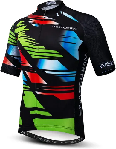 Miniatura 51 de Nuevo Pro cremallera completa hombres ciclismo Jersey manga corta Riding Shirt USA