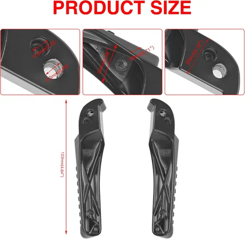 Miniatura 5 de GREHUA Juego de soportes de reposapiés compatibles con Mini Bike para Coleman Powersports BT200X CT200U CT200U-EX CT100U Trail 200 CC100X 212cc