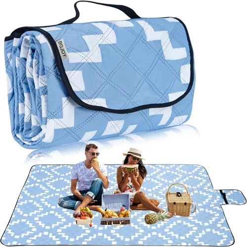 Manta de picnic grande para playa, impermeable, a prueba de arena, para exteriores, plegable, tapete de picnic sin arena con correa de transporte,