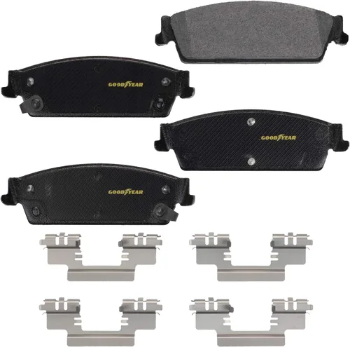 Goodyear Frenos GYD1194 | Pastillas de freno traseras de cerámica de carbono para Cadillac Escalade 20-07, Escalade ESV 20-07, Escalade EXT 13-07;
