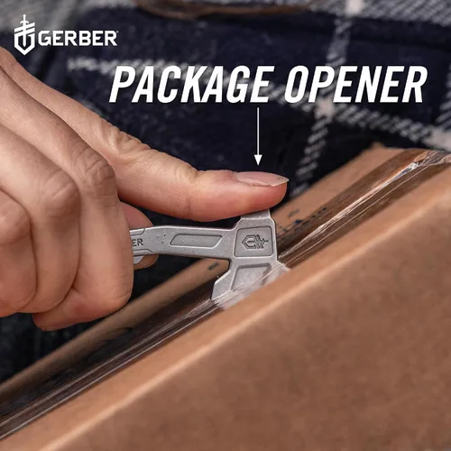 Miniatura 7 de Gerber Gear Llavero Hacha Multiherramienta 3 en 1, Se Engancha al Bolsillo o Llavero con Abrebotellas, Destornillador de Cabeza Plana, Abridor