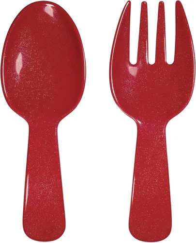 Miniatura 9 de UP ware Blue Rooster - Servidores de ensalada de melamina, juego de utensilios para servir, incluye tenedor y cuchara para tirar ensalada, pasta