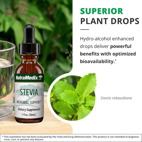 Miniatura 5 de Suplemento herbal de Stevia, 1 onza