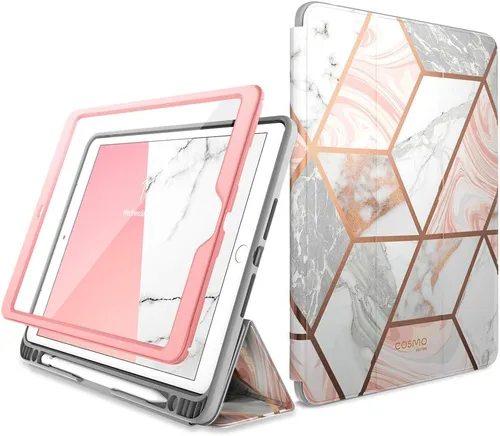 Miniatura 7 de i-Blason Cosmo - Funda para iPad de 9ª/8ª/7ª generación, iPad 10.2 (2021/2020/2019), triple pliegue de cuerpo completo con protector de pantalla Azul