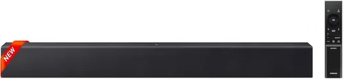 Samsung Barra de sonido HW-B400F Serie B de 2.0 canales con woofer integrado, mejora de voz y modo nocturno, expansión de sonido envolvente, barra