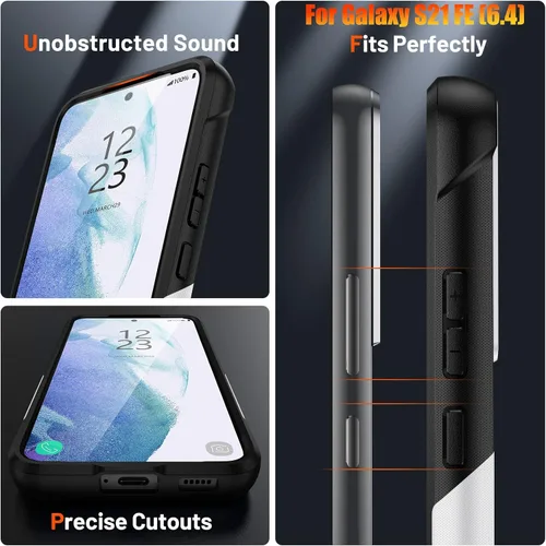 Miniatura 6 de Funda resistente para Samsung Galaxy S21 FE (5G) de 6.4 pulgadas, 4 esquinas con bolsas de aire [protección contra caídas de 12 pies], agarre