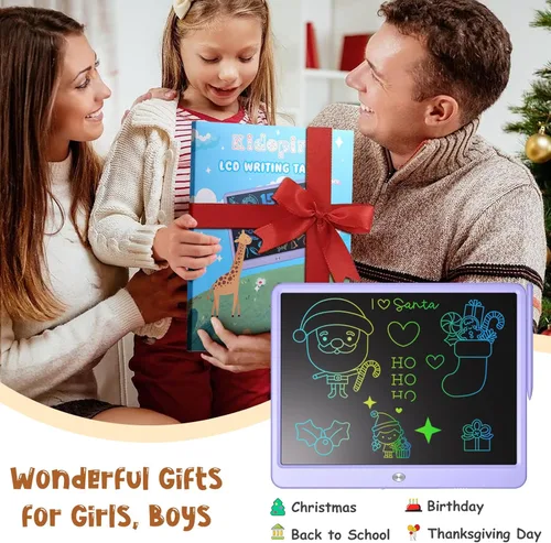 Miniatura 7 de Tableta de Escritura LCD para Niños, Kidopire Tablero de Garabatos de Pantalla Grande de 15 Pulgadas, Tablet de Dibujo y Escritura Colorida