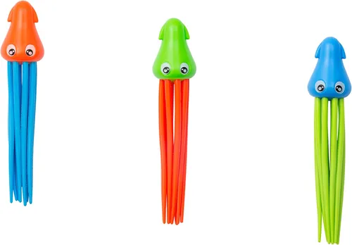 Bestway 3 piezas de juguetes de buceo para niños | Speedy Squid Underwater Diving Pool Training Toy Set, juego completo para niños, niños y niñas,