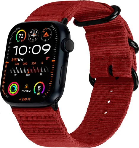 Miniatura 23 de Carterjett - Correa para Apple Watch 1.732 pulgadas, 1.654 pulgadas, 1.575 pulgadas, 1.496 pulgadas, nailon NATO, correas iWatch, mujeres y hombres