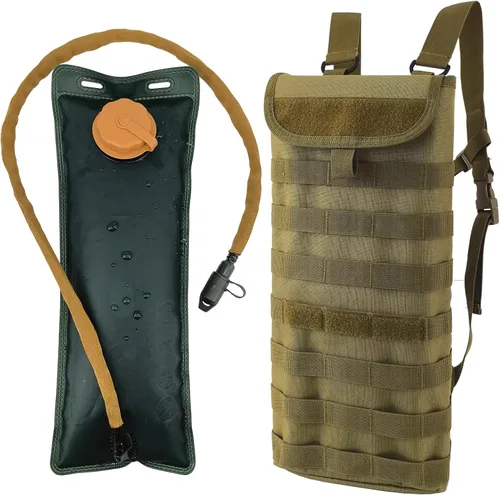 Miniatura 10 de Tactical MOLLE Hydration Pack Carrier Backpack with 3L Water Bladder for Outdoor Sports