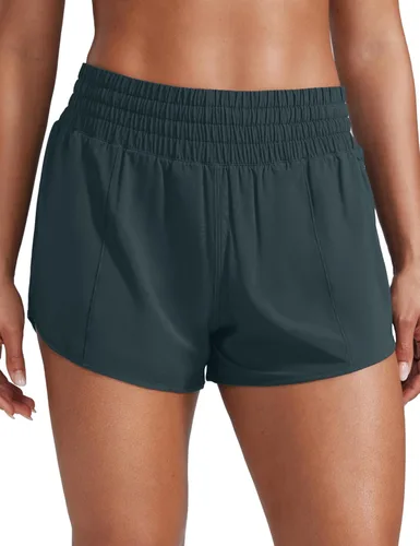Miniatura 51 de CRZ YOGA Pantalones cortos de correr de cintura alta para mujer de 2.5 pulgadas, forro de malla de secado rápido para entrenamiento deportivo