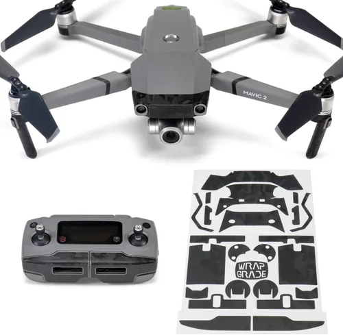 Miniatura 12 de Wrapgrade Poly Skin Compatible with DJI Mavic 2 Accent Color (Airforce Silver)