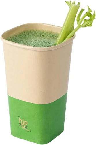 Miniatura 31 de Restaurantware Hip 2 Be Square - Tazas de café de papel de 12 onzas, 25 tazas de café reutilizables a prueba de fugas, tapas se venden por separado