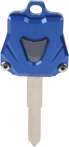 Miniatura 2 de Motocicleta CNC Key Shell cubierta de protección para Yamaha YZF-R1 YZF-R6 MT-07 MT-09 MT-10 FZ1 FZ8 FZ10, Azul, Mediana