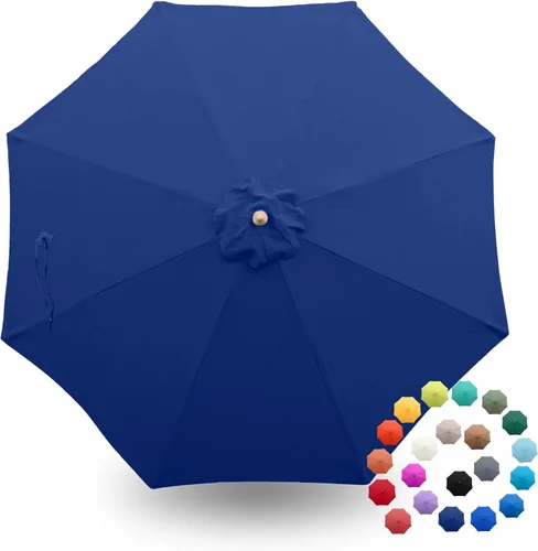 Miniatura 22 de Formosa Covers - Toldo de repuesto para sombrilla de patio de 9 pies - Lona superior de 8 varillas - Tela de paraguas con protección UV 300D