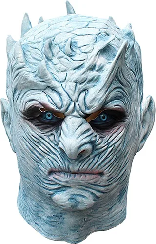 Máscara novedosa de Halloween, Noches, King, Caminante blanco, máscara de fiesta, máscara de látex espeluznante para la cabeza para hombres