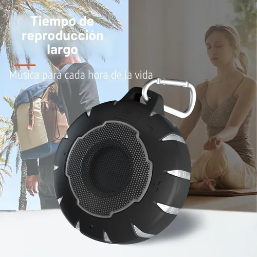 Miniatura 4 de HEYSONG Altavoz Bluetooth impermeable para ducha, duradero y portátil con sonido claro, ideal para ducha, piscina, playa y kayak, gran regalo