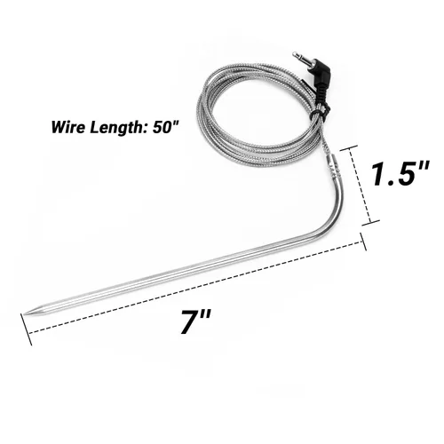 Miniatura 2 de Stanbroil Sonda de carne para parrillas de pellets Pit Boss/ahumadores, sonda termómetro de enchufe de 0.138 in con alta precisión, 1 paquete
