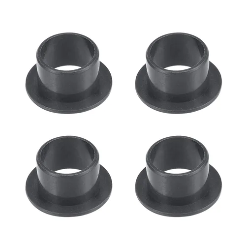 uxcell - Cojinetes de manga con brida, 12 mm de diámetro interior, 14 mm de diámetro exterior, 10 mm de longitud, buje sin aceite envuelto en POM,