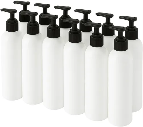 Miniatura 32 de Royal Massage Botella con bomba tipo bala de 8 onzas, aceite de masaje, loción, jabón, dispensador de champú, PET sin BPA con bomba de bloqueo Verde