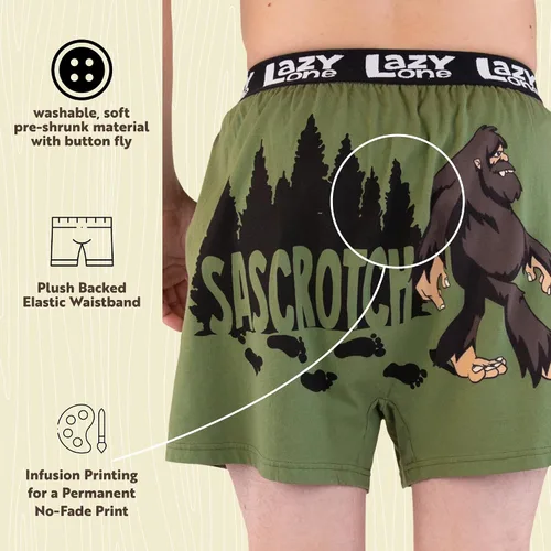 Miniatura 82 de Lazy One Divertidos boxers de animales, ropa interior humorística, novedosos pantalones cortos, regalos de broma para hombres