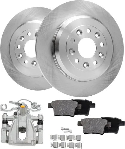Miniatura 43 de Detroit Axle - 4 rotores de freno para Ford 2012 2013 2014 F-150 Lobo, repuesto de rotores de freno de disco: rotor delantero de 13.78 pulgadas