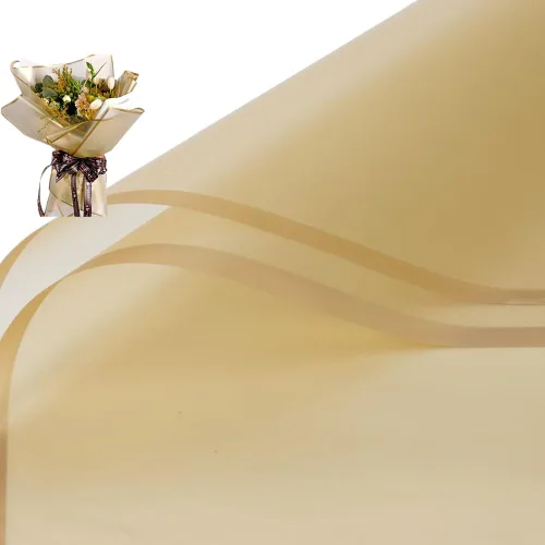 Corkwaw 20 piezas de papel de regalo de flores con borde dorado, papel de regalo impermeable para ramo de San Valentín, 23 x 23 pulgadas, utilizado