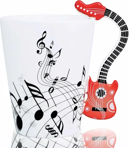 Miniatura 14 de Taza de guitarra, taza de café de guitarra, regalo para guitarristas músicos, taza de guitarra de 13.5 onzas, regalos para amantes de la música