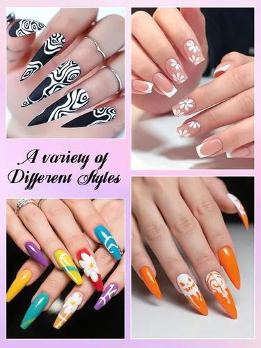 Miniatura 6 de 1 unidad de lápices blancos para arte de uñas, Kalolary 0.5mm marcadores de arte de uñas, punto de grafiti, lápiz de puntos, pincel de dibujo