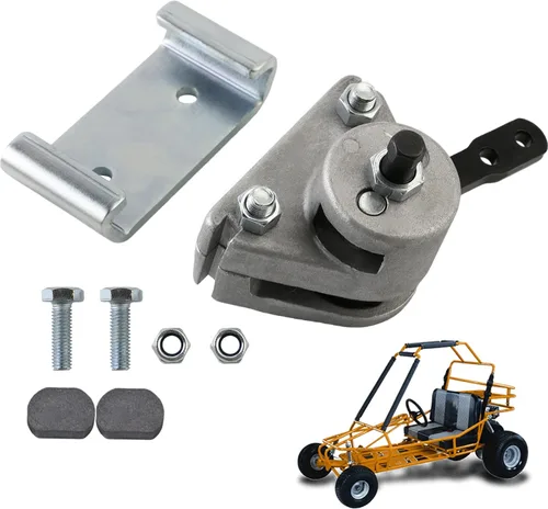 PACEWALKER Pinza de Freno Mecánico para Go Kart y Soporte con Pastillas para Manco 9598 9597 Yerf-Dog, Carter, ASW, Bristers, Airheart MB-1 Predator