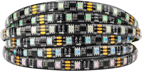 Miniatura 11 de BTF-LIGHTING WS2811 Tira LED direccionable Ultra brillante 5050 SMD RGB 60LED/m 20Pixels/m Píxeles Multicolor Luz Total 300LED 100Pixeles 16.4ft