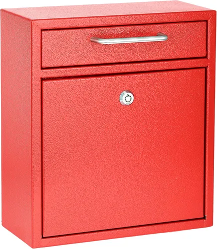 Miniatura 12 de AdirOffice contenedor con traba - Buzón de correo montado en pared., Blanco, 631-04-WHI