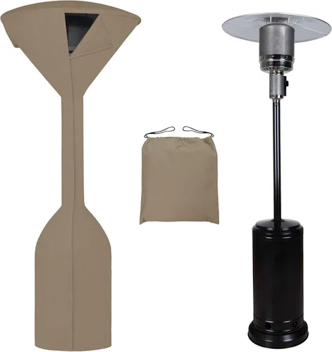 Miniatura 13 de Easy-Going Funda para calentador de patio con cremallera y bolsa de almacenamiento, cubierta impermeable para calentador de exterior, a prueba