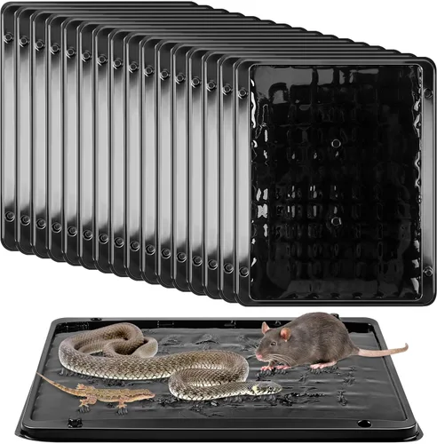 Miniatura 11 de Qualirey - Paquete de 8 trampas grandes de pegamento para ratas y ratones, 11.8 X 9.84 pulgadas, trampas grandes y resistentes para ratones