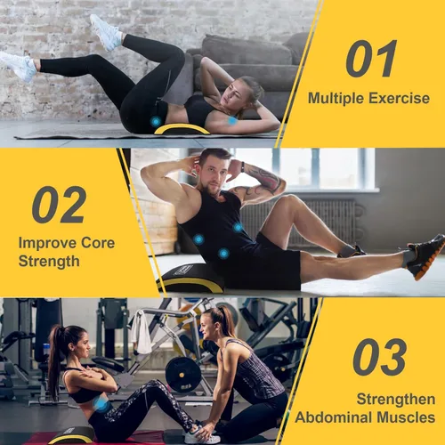 Miniatura 5 de POWER GUIDANCE Esterilla de ejercicio abdominal, almohadilla para sentarse, alfombrilla de entrenamiento abdominal y central para una gama completa