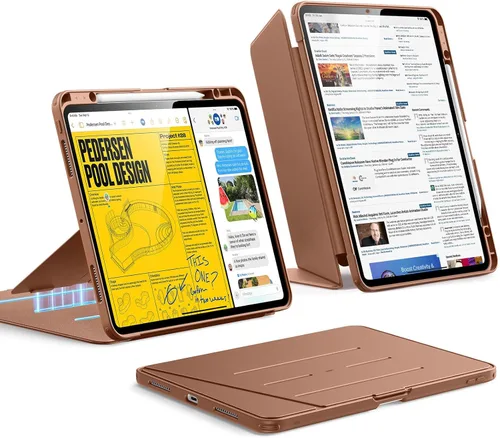 Miniatura 20 de ESR - Funda para iPad Air de 11 pulgadas M3/M2 (2025/2024), iPad Air de 5ª/4ª generación (2022/2020), funda con soporte vertical, múltiples ángulos