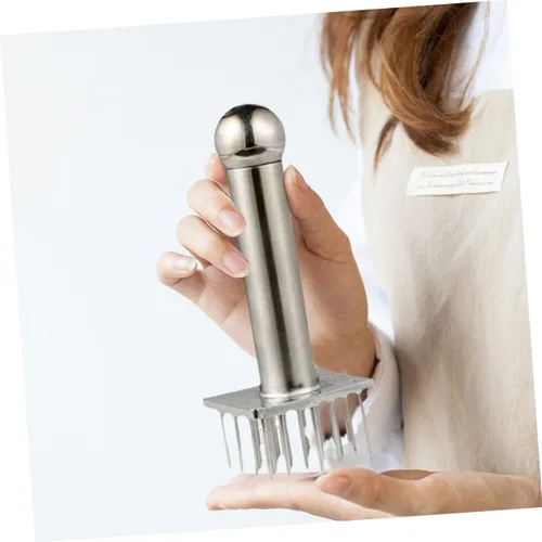 Miniatura 7 de Herramienta ablandadora de carne de acero inoxidable con 28 pines, mazo de cocina de mano para ablandar cerdo, carne de res, pollo y pavo, fácil