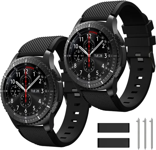 Miniatura 10 de Correa de reloj de 0.866 pulgadas compatible con Samsung Galaxy Watch 3 de 1.772 pulgadas/Galaxy Watch 1.811 pulgadas/Gear S3 Frontier/Classic