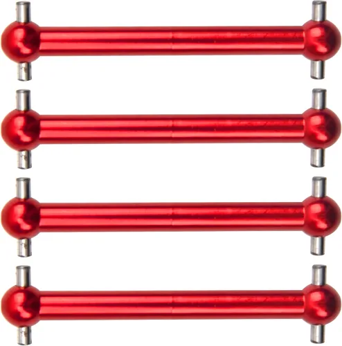 Miniatura 7 de Paquete de 4 ejes de transmisión CVD de aleación de aluminio Vgoohobby compatible con Tamiya TT02B TT-02B 1/10 RC Car Upgrades Parts (azul)