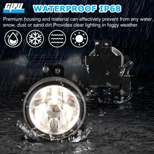 Miniatura 3 de CPW Luces antiniebla aptas para Honda Element 2003 2004 2005 2006, proyector de conducción de conductor y pasajero, luces antiniebla con bombillas