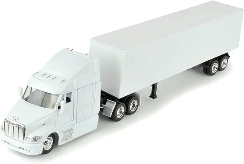 New Ray SS-15553D 1: 43 Camionero de largo recorrido - Peterbilt Modelo 387 (blanco liso)