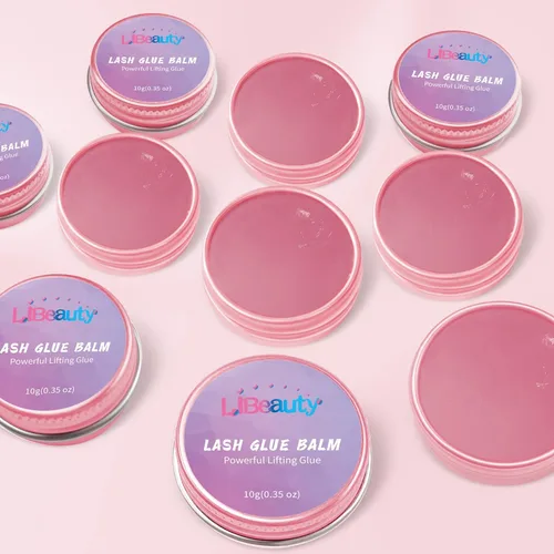 Miniatura 6 de Libeauty - Bálsamo adhesivo para elevación de pestañas, adhesivo fuerte pegajoso con sabor a fruta para permanente de pestañas y cejas, bálsamo