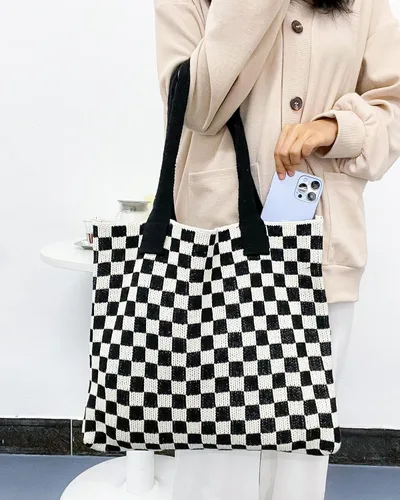 Miniatura 27 de Bolsas de ganchillo para mujer, bolsa de mano de playa de verano, bolsa de hombro de gran capacidad, bolsa de hobo estética, bolsa de punto, bolsa
