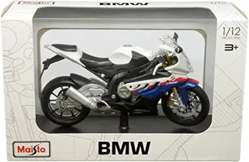 Maisto BMW S1000 RR Moto – Escala 1:12 – Increíblemente detallada Réplica de fundición a presión modelo coleccionable de motocicleta