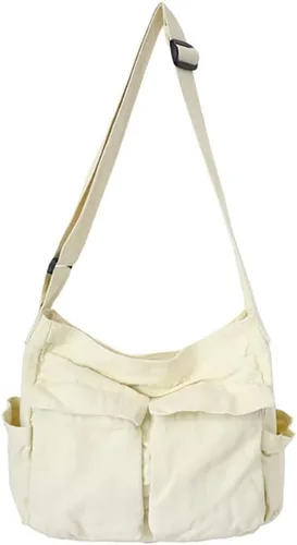 Bolso cruzado bohemio hipster hobo bohemio hippie de lona, bolso de mano estético, bolso grande de hada grunge